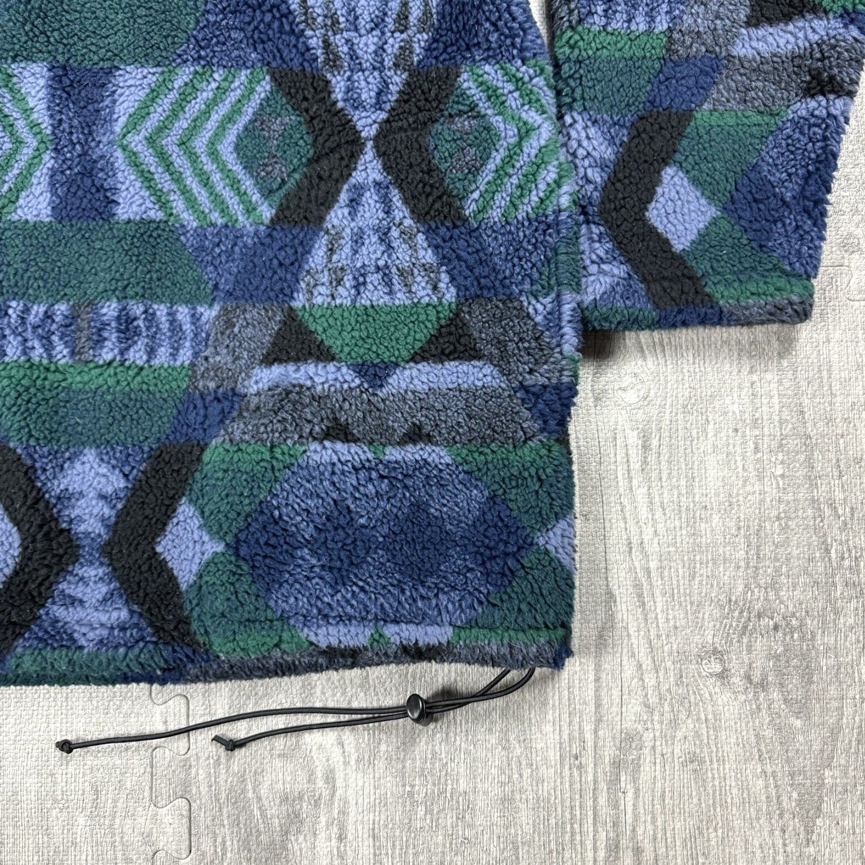 Eastern Mountain Sports VINTAGE EASTERN MOUNTAIN SPORTS EMS DEEP PILE PATTERNED FLEECE 1/4 ZIP SZ M USA MADE Size US M / EU 48-50 / 2 - 3 Thumbnail
