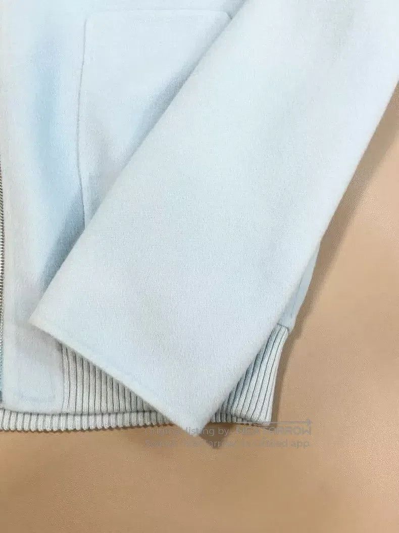 Hermes Hermes Lake Blue Zipper Cashmere Jacket, Loose Fit Size XXS / US 00 / IT 34 - 5 Thumbnail