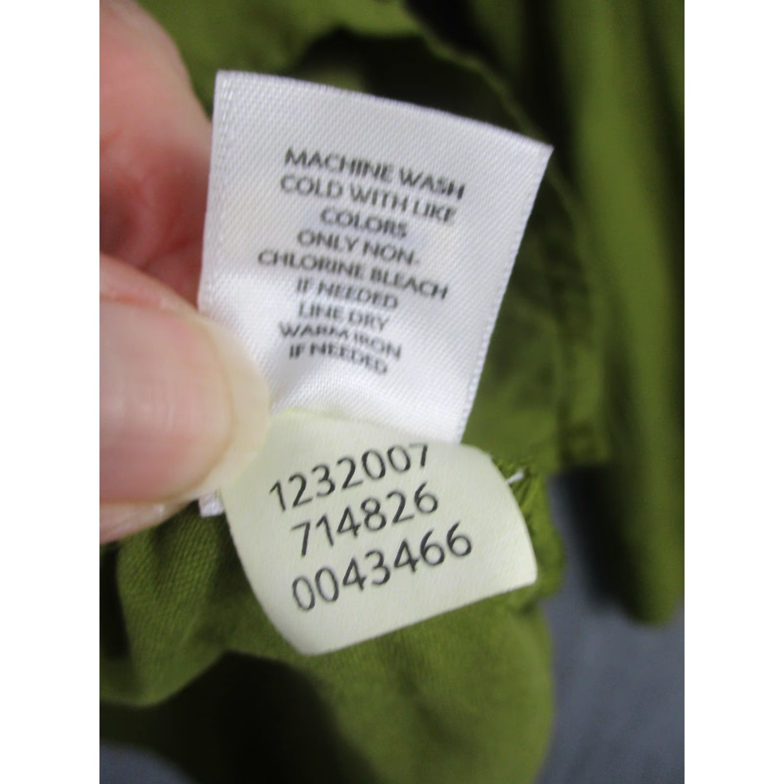 J. Jill J. Jill Shirt Womens XL Green 100% Silk Button Tunic Top Long Sleeve Blouse Size XL / US 12-14 / IT 48-50 - 7 Thumbnail
