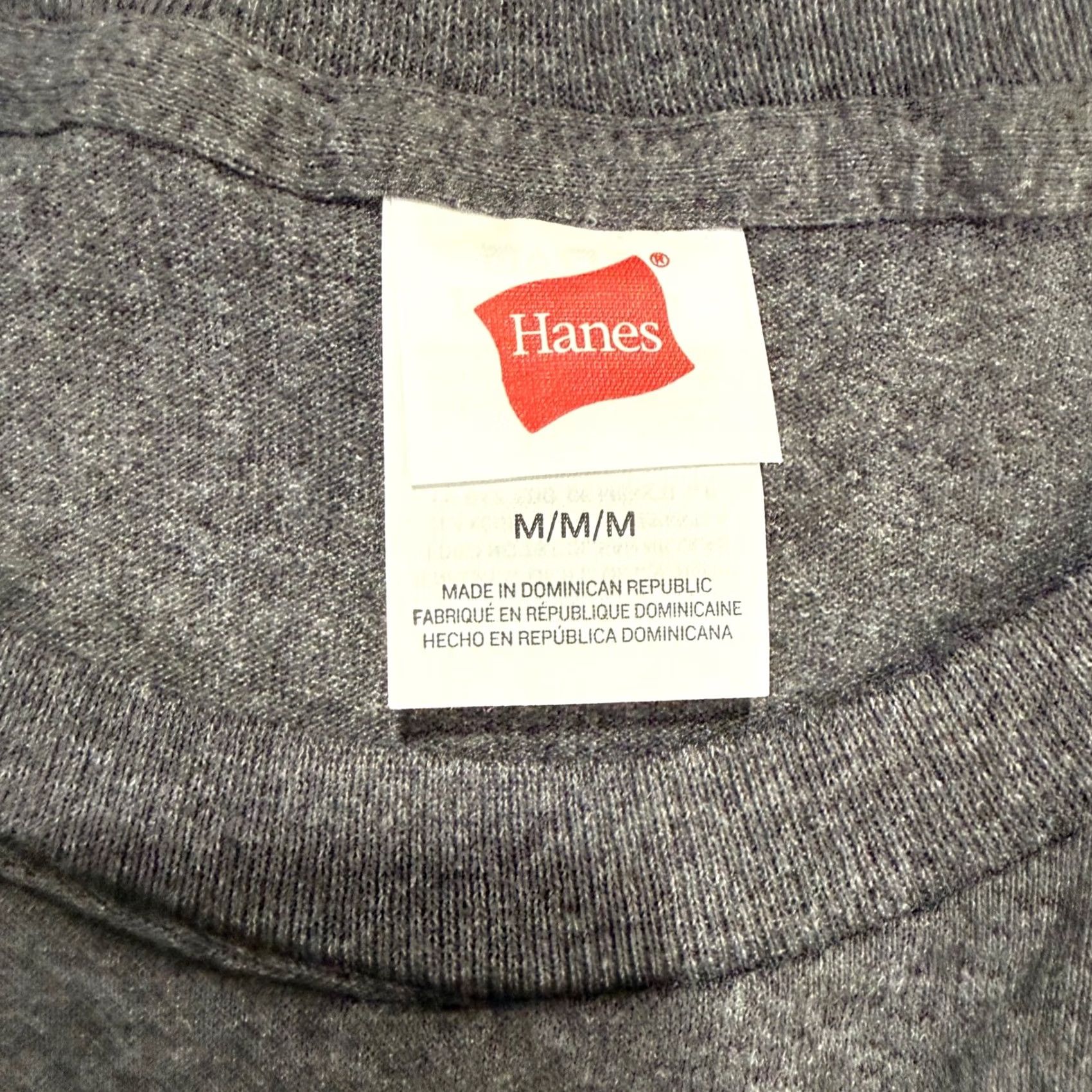 Hanes Hanes Mens Medium 4 Pack T-Shirt Charcoal Heather Gray Comfort Tee Basics 5095 Size US M / EU 48-50 / 2 - 4 Thumbnail
