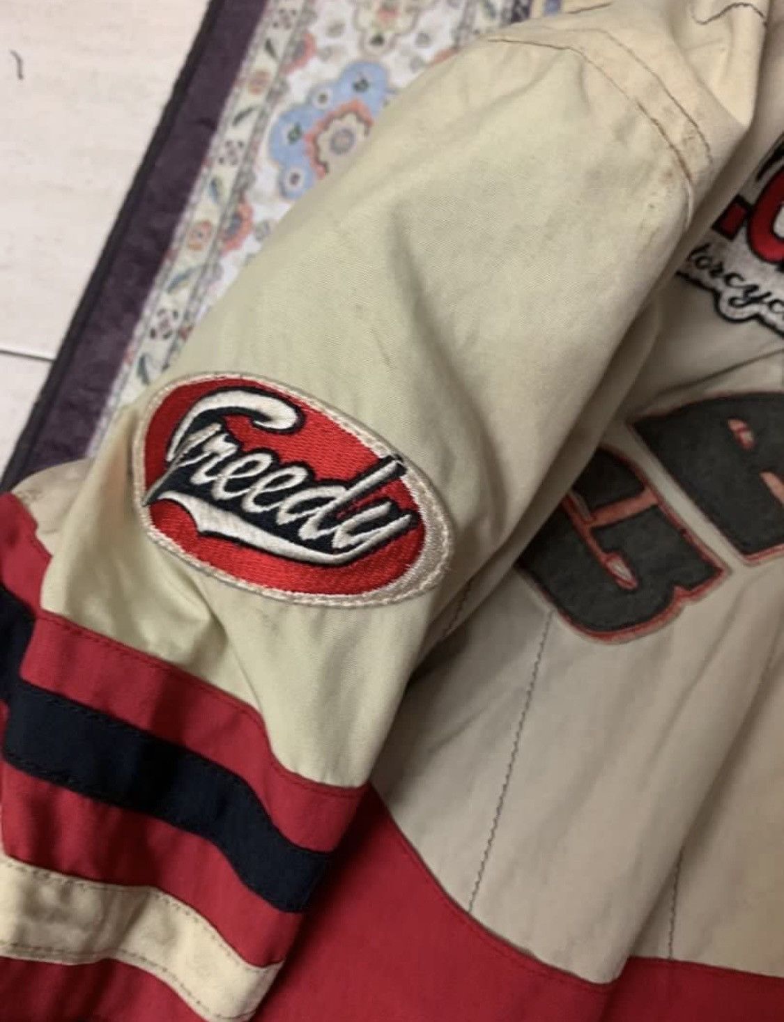 Greedy Genius Vintage greedy motorcycle jacket with padding Size US M / EU 48-50 / 2 - 5 Thumbnail