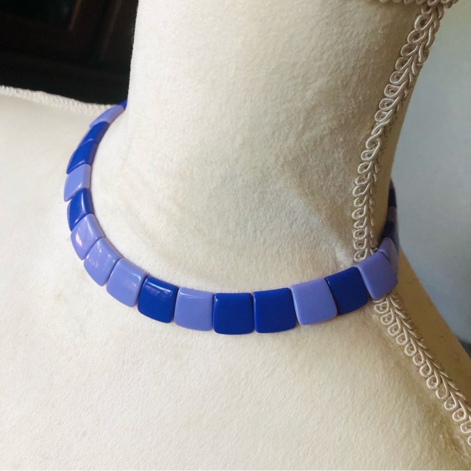 Monet Vintage Monet two tone purple disc choker necklace Size ONE SIZE - 4 Thumbnail