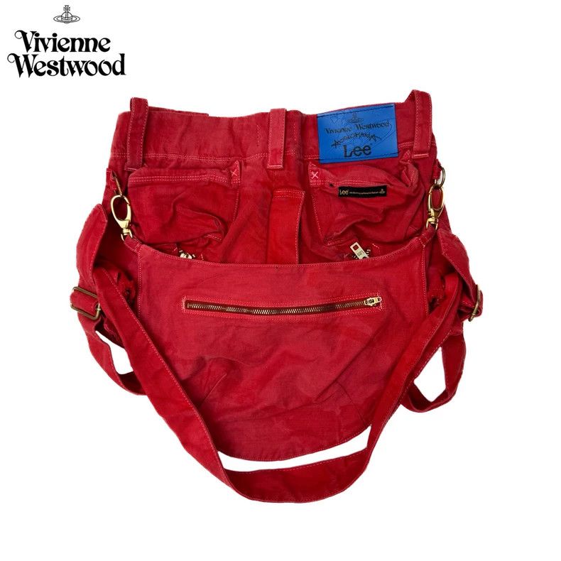 Vivienne Westwood Vivienne Westwood Red punk deconstructed heavy duty jeans Size 27" / US 4 / IT 40 - 1 Thumbnail