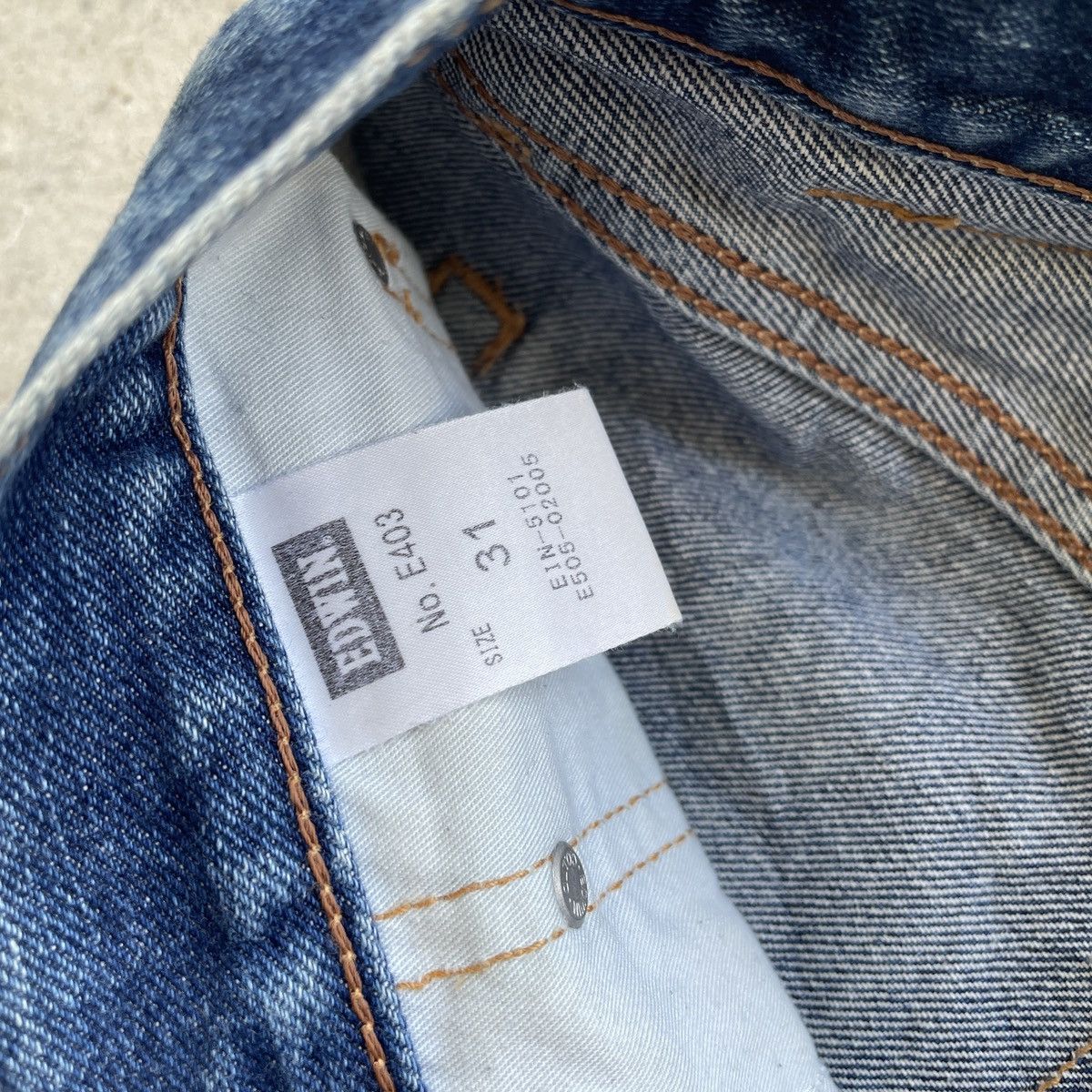 Edwin Vintage Edwin Jeans MudWash Ripped Faded Denim Pants W32 Size US 32 / EU 48 - 8 Thumbnail