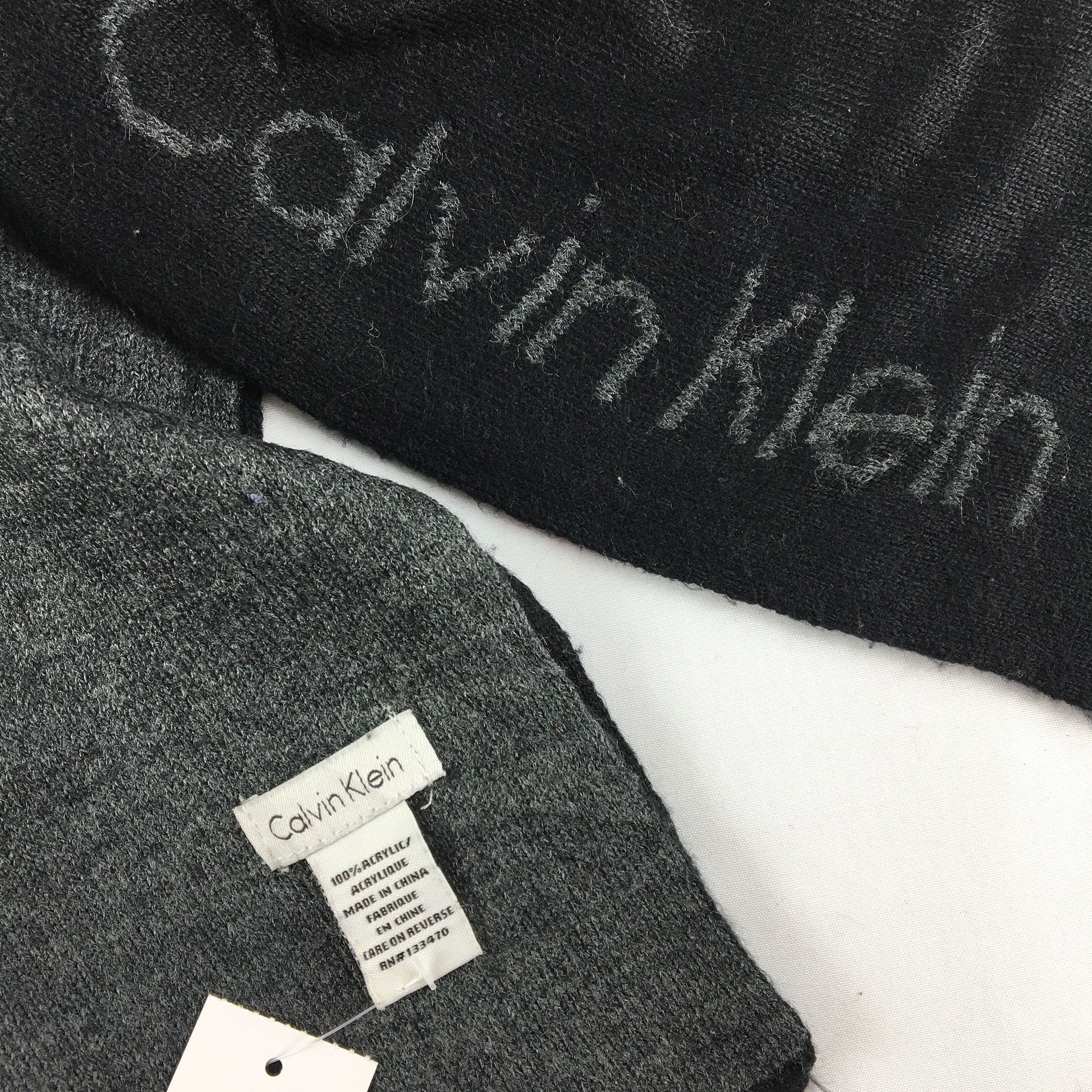 Calvin Klein Vintage Calvin Klein Scarf Muffler Wool Cashmere Scarves Size ONE SIZE - 4 Thumbnail