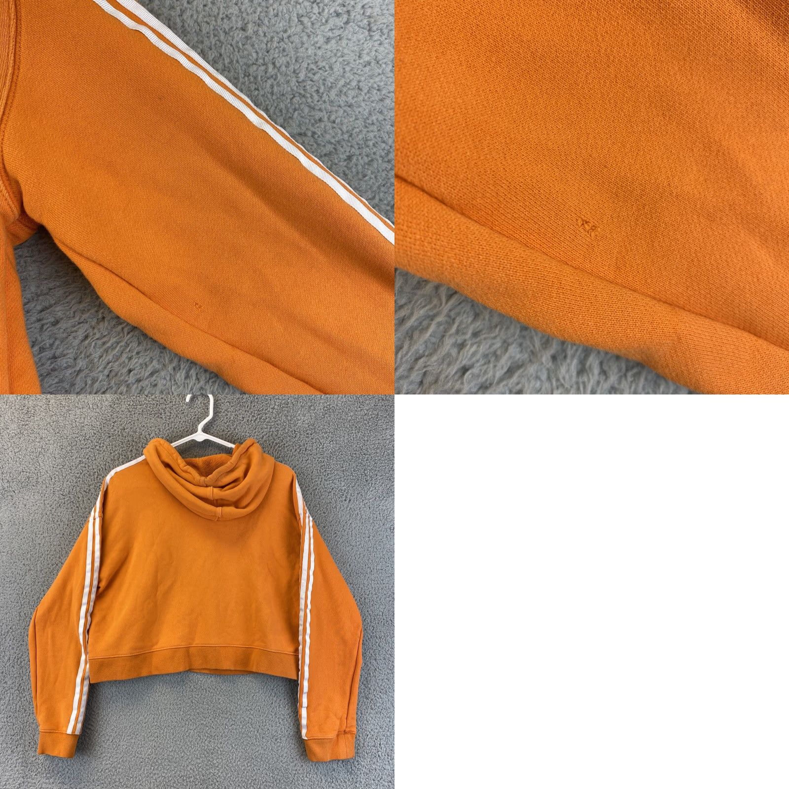 Adidas Adidas Sweatshirt Girls M Light Peach Yellow Front Logo Hoodie / 65-29 Size M / US 6-8 / IT 42-44 - 8 Thumbnail