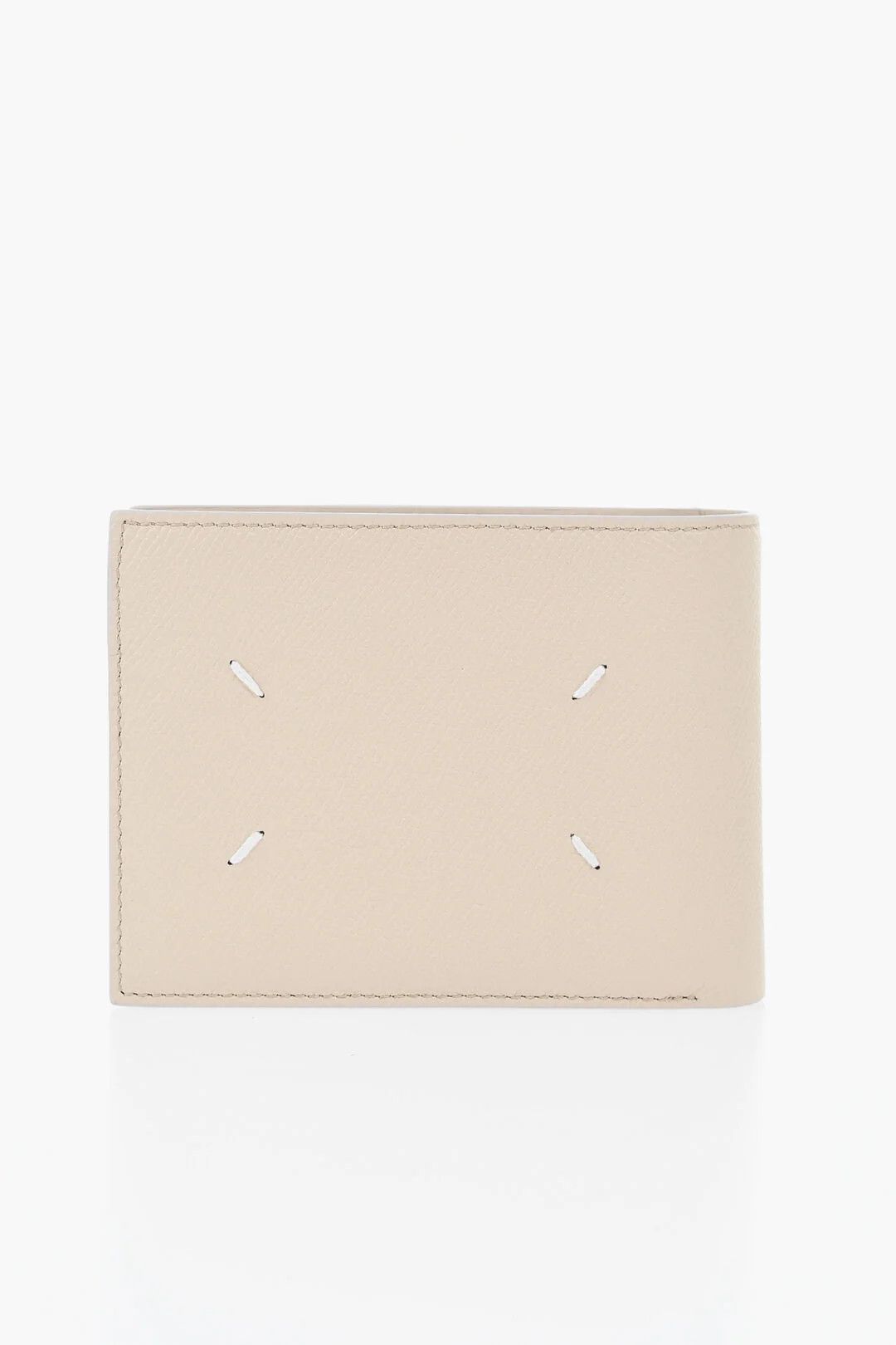 Maison Margiela og1mm0426 Size: OS / Hammered Leather Wallet in Beige Size ONE SIZE - 2 Thumbnail