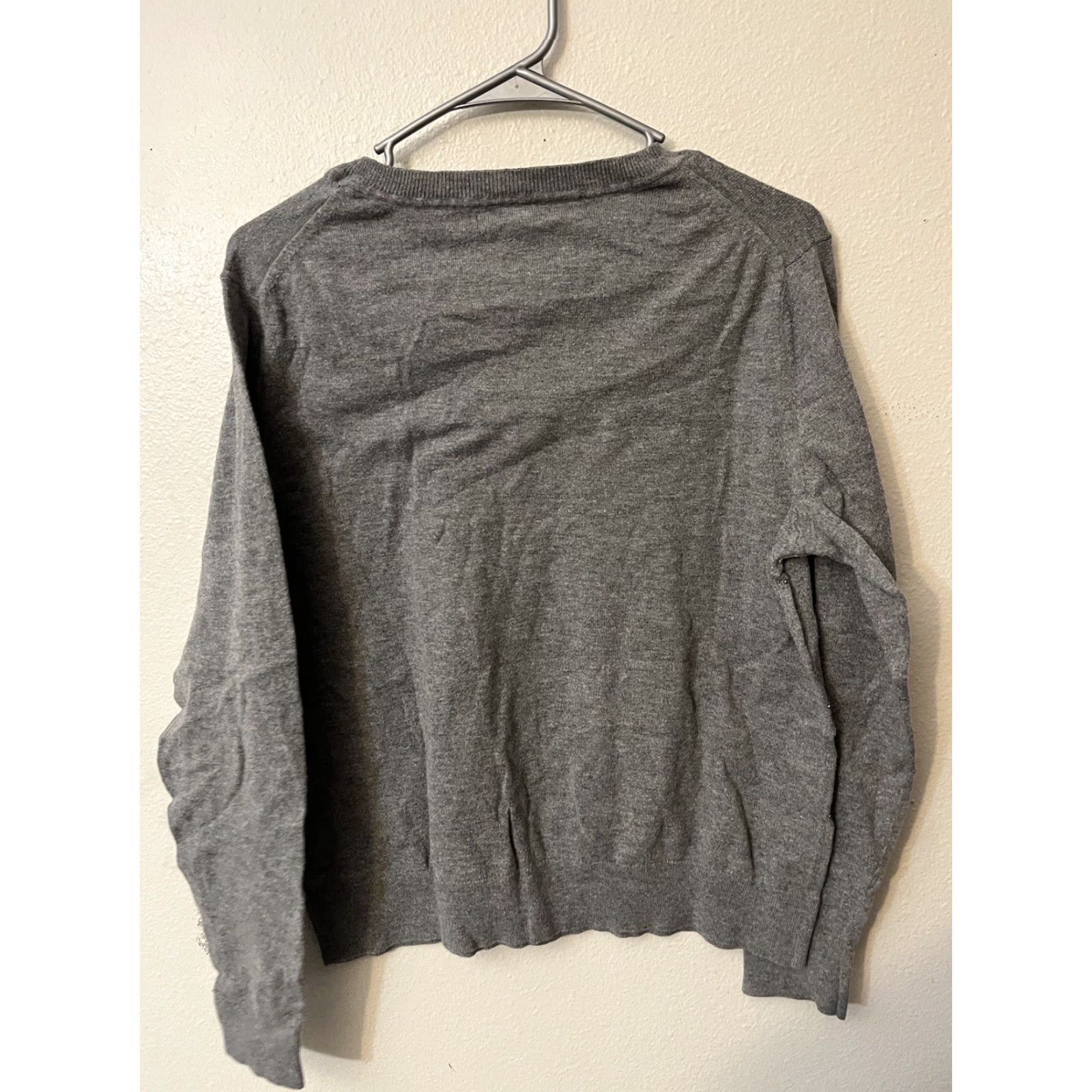 Banana Republic BANANA REPUBLIC SWEATER | Studded Gray Cotton Blend PULLOVER WOMEN'S M Size M / US 6-8 / IT 42-44 - 3 Thumbnail