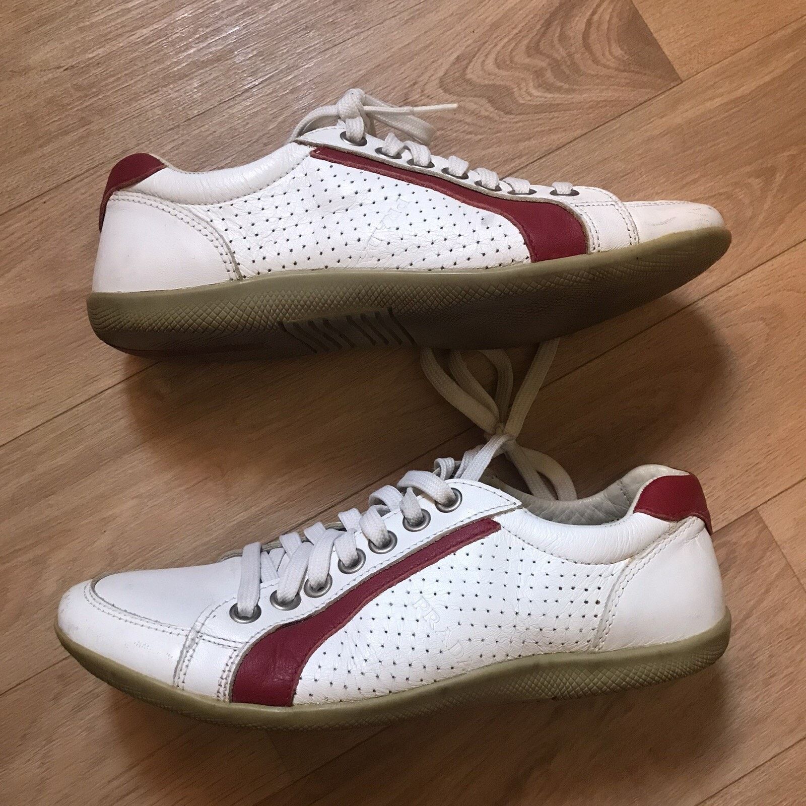 Prada PRADA Shoes Genuine Leather Sneakers LOW TOP Men's WHITE Size US 8.5 / EU 41-42 - 5 Thumbnail