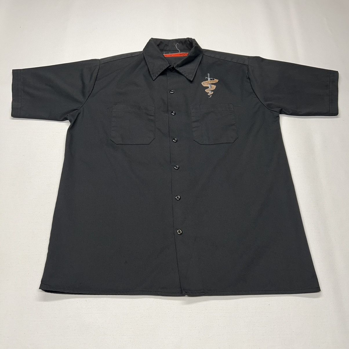 Vintage VTG Orange County Choppers Button Shirt Black Mechanic Work Size US L / EU 52-54 / 3 - 2 Thumbnail