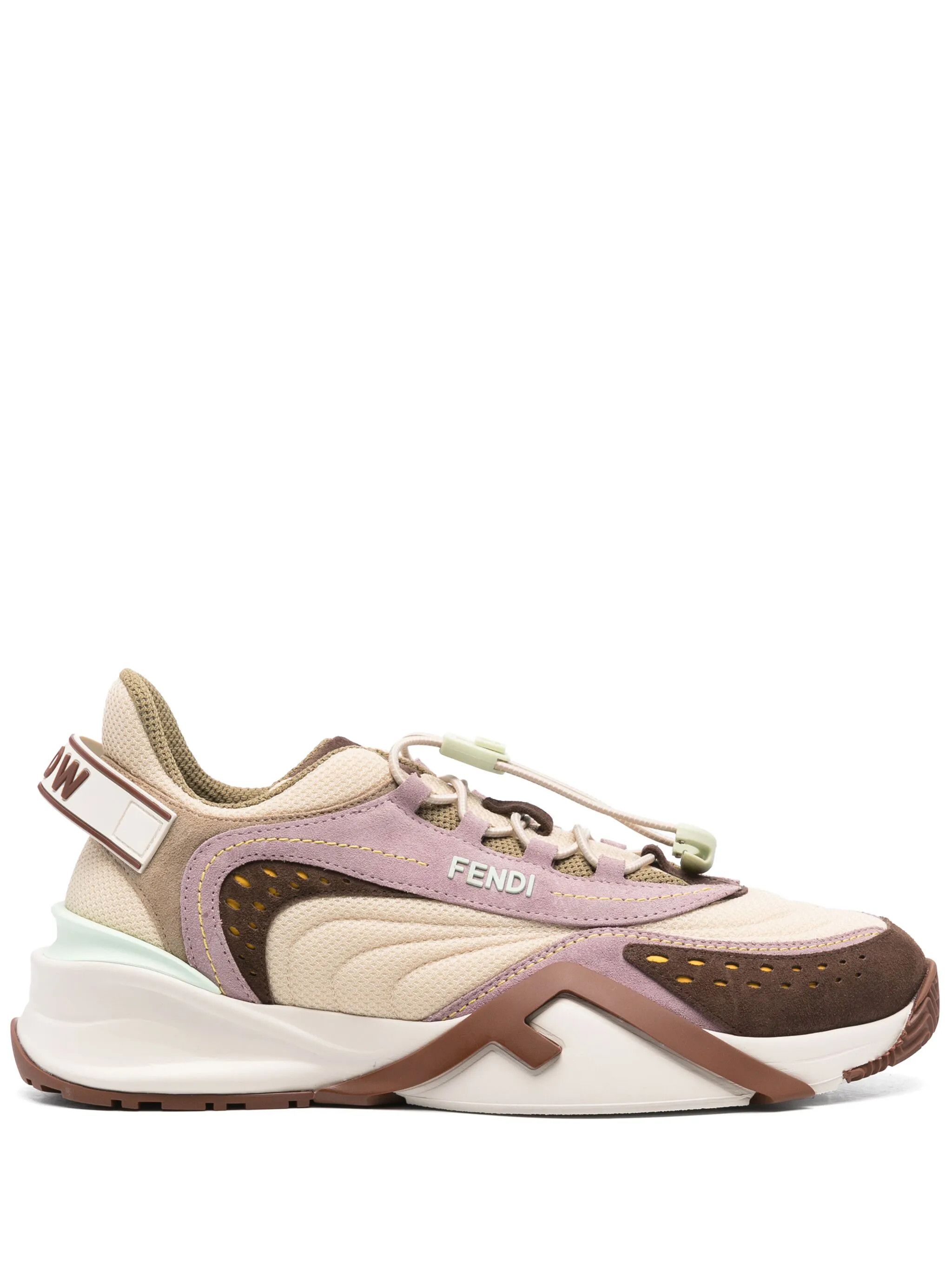 Fendi o1s1wg111025 Flow Low-Top Sneakers in Multicolor Size US 6 / IT 36 - 1 Thumbnail