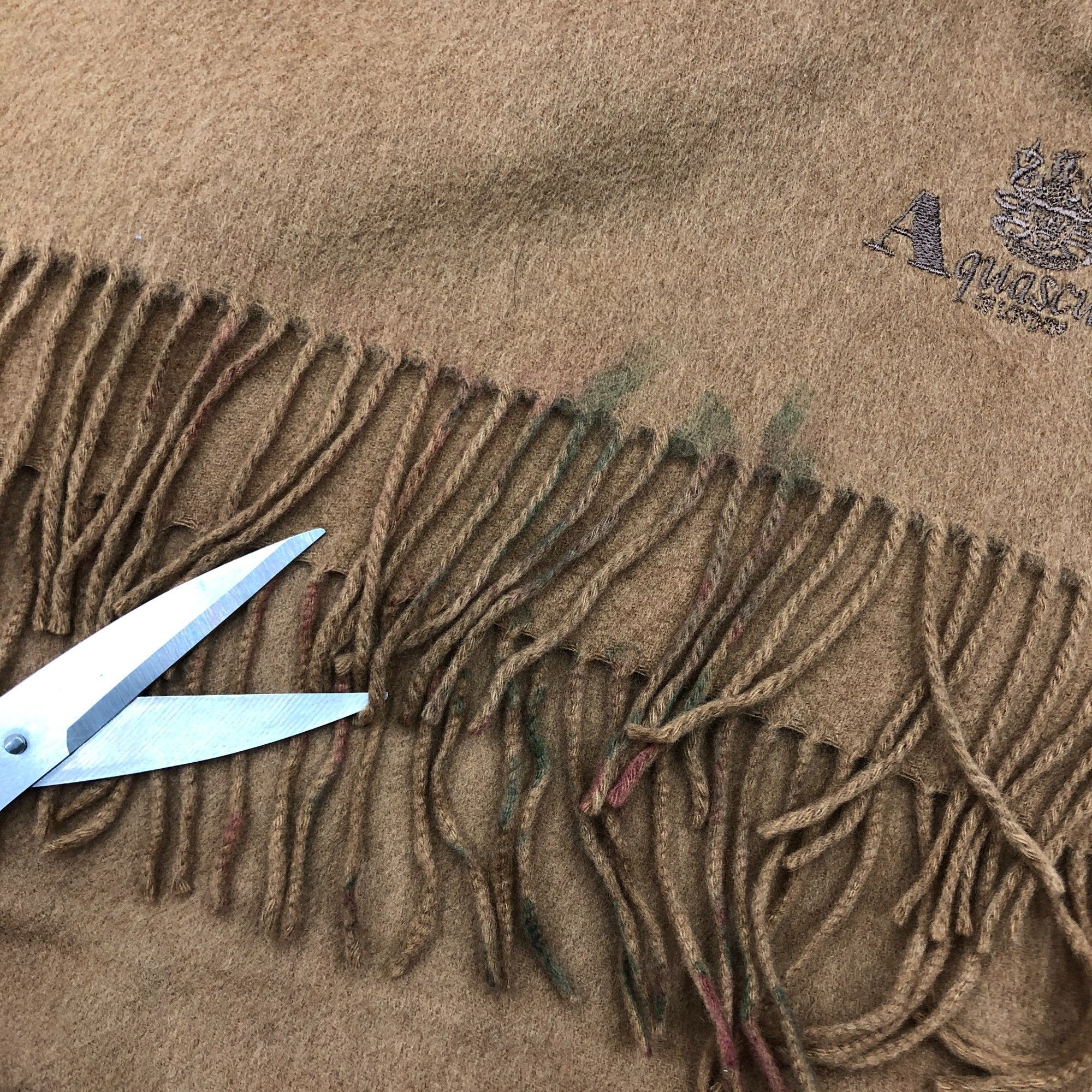 Aquascutum Vintage Aquascutum Scarf Muffler Wool Cashmere Scarves Size ONE SIZE - 4 Thumbnail