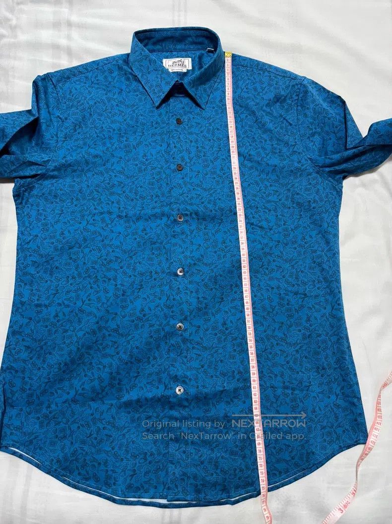 Hermes Hermes Shirt, high-end color combination, classic pattern Size US M / EU 48-50 / 2 - 5 Thumbnail