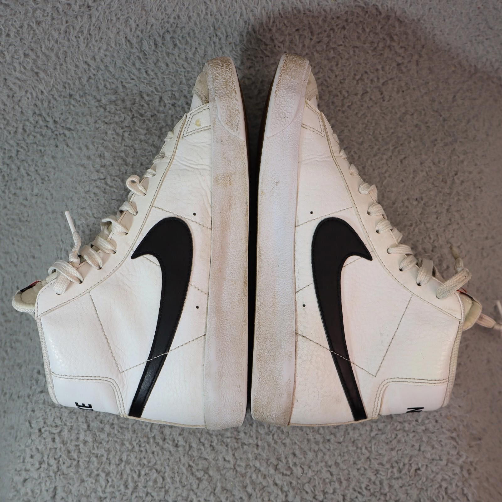 Nike Nike Blazer Mid '77 Vintage White Black Leather 7Y Youth Size US 7 / EU 40 - 7 Thumbnail