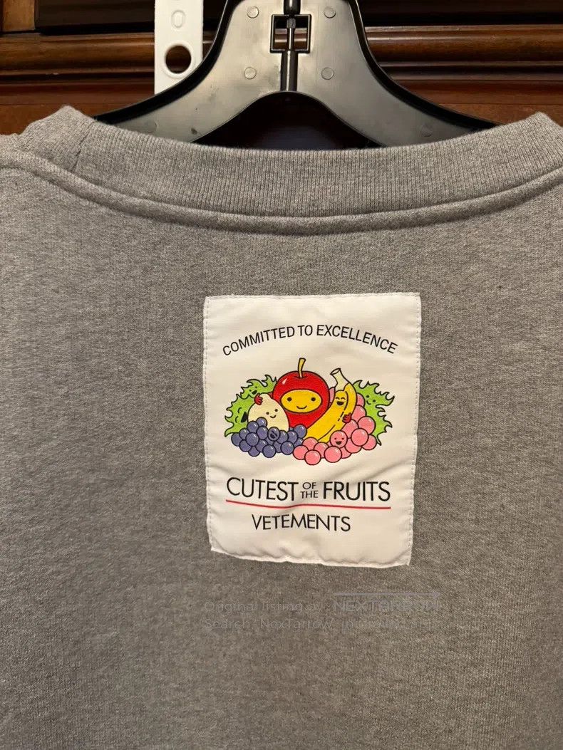 Vetements Vetements Grey Hoodie Size US L / EU 52-54 / 3 - 8 Thumbnail