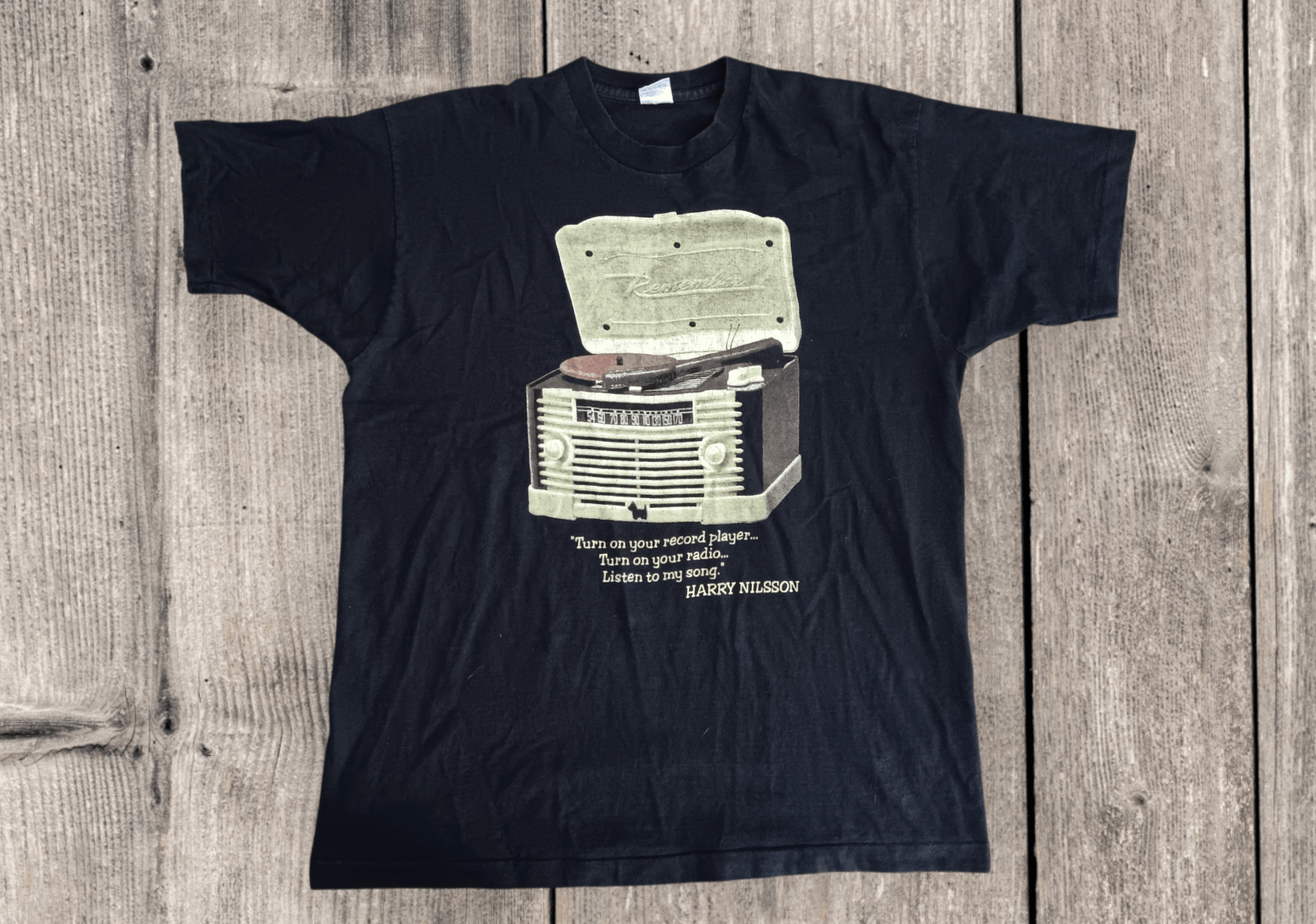 Fruit Of The Loom Harry Nilsson | Vintage Shirt Size US XL / EU 56 / 4 - 1 Thumbnail