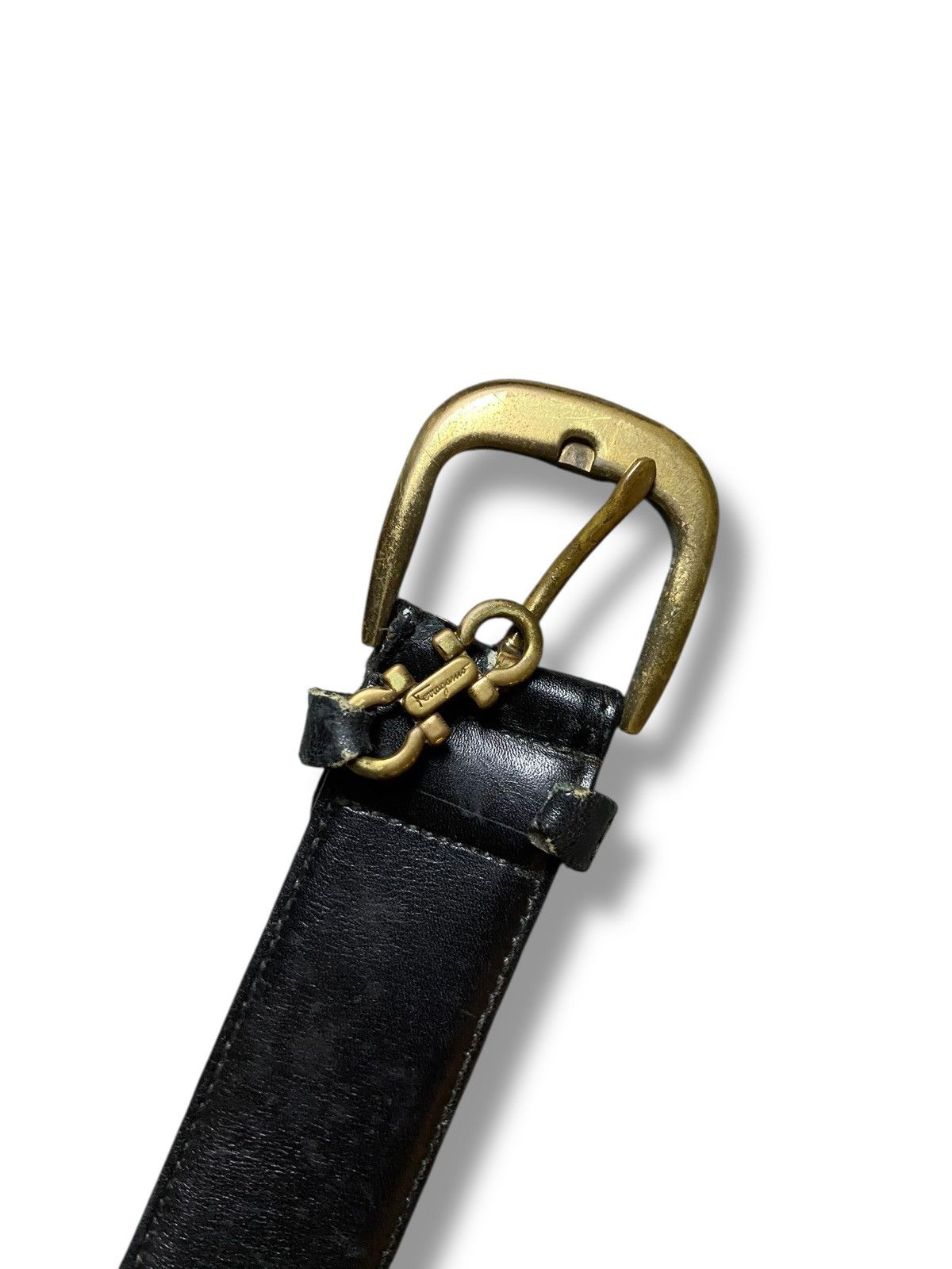 Salvatore Ferragamo Salvatore Ferragamo Leather Belt (142) Size 38 - 3 Thumbnail