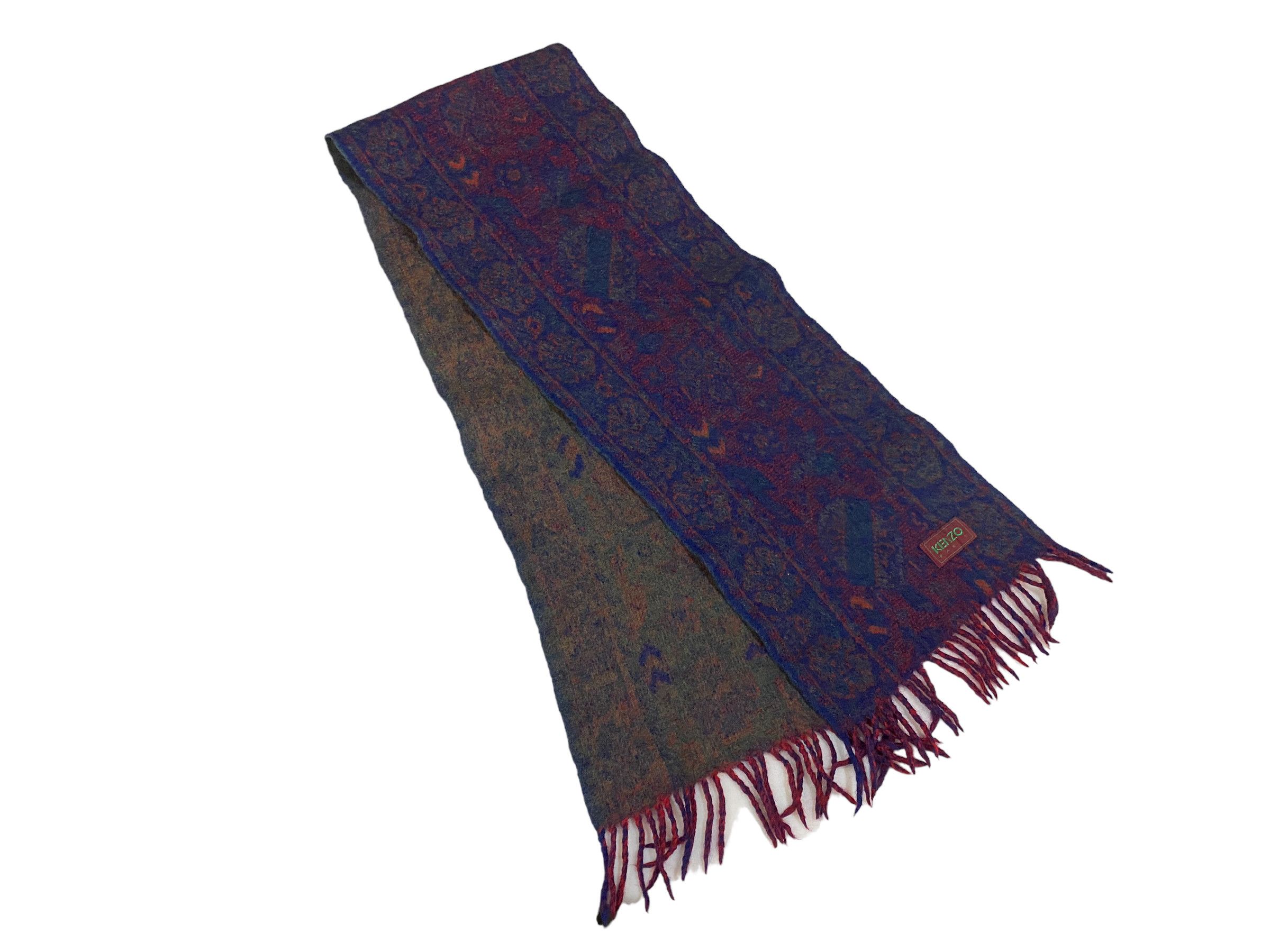 Kenzo × Vintage Kenzo scarves Paris Stripes Colourful Vintage Scarf Size ONE SIZE - 5 Thumbnail