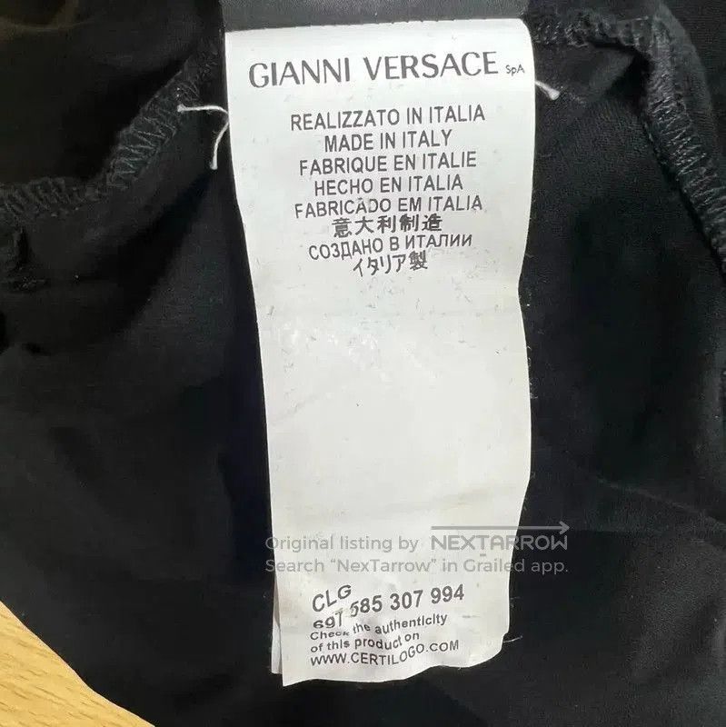 Versace Versace Black Cotton T-Shirt with Gold Design . Size US XXL / EU 58 / 5 - 5 Thumbnail