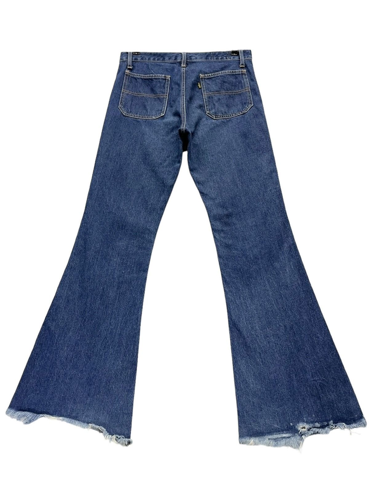 Big John × Le Grande Bleu (L.G.B.) × Vintage ULTRAFLARE🔥BIG JOHN BIG WASHING Bush Pants Distressed Jeans Size US 29 - 6 Thumbnail