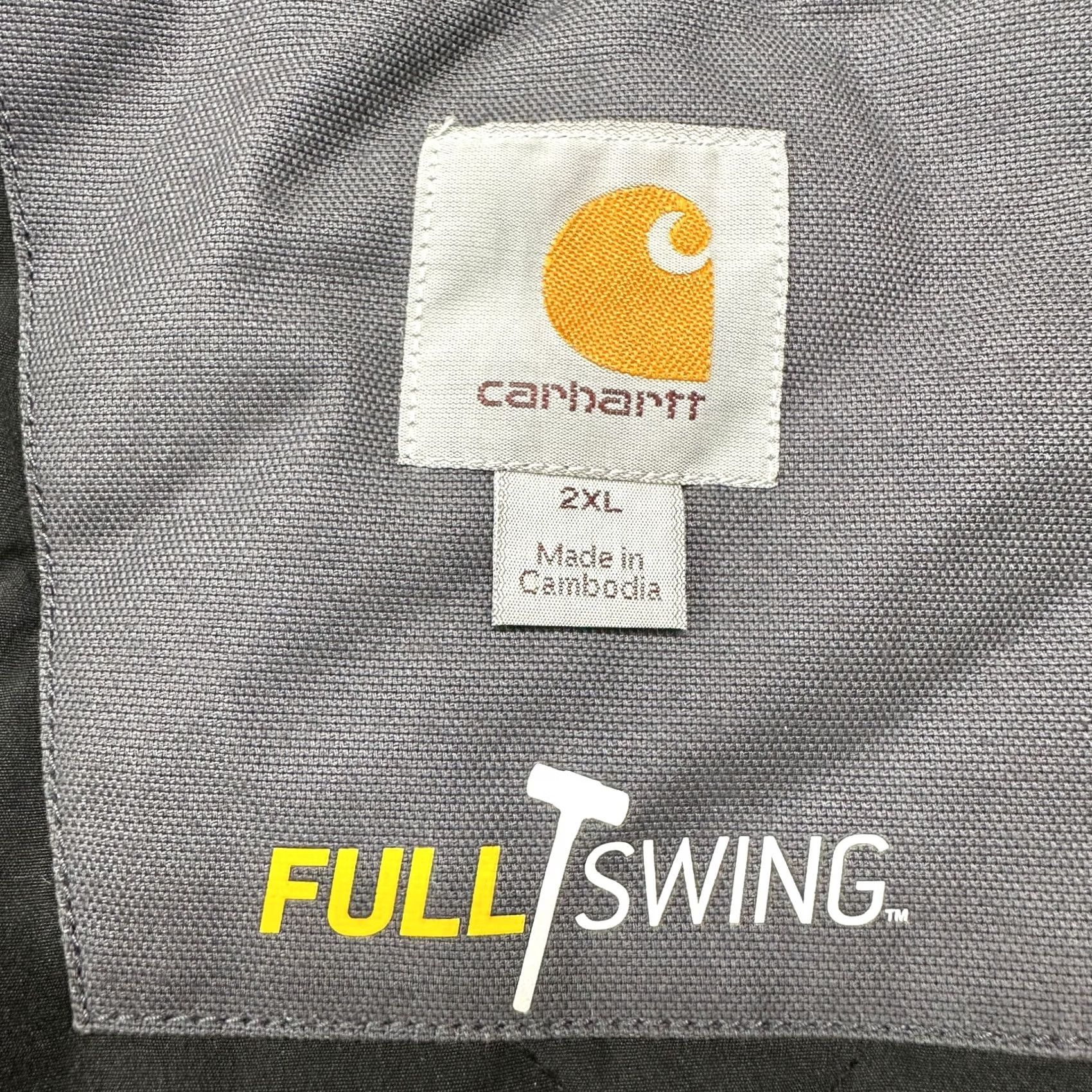 Carhartt Carhartt Jacket Mens 2XL Grey Parka Hooded Full Zip Canvas Workwear Full Swing Size US XXL / EU 58 / 5 - 7 Thumbnail