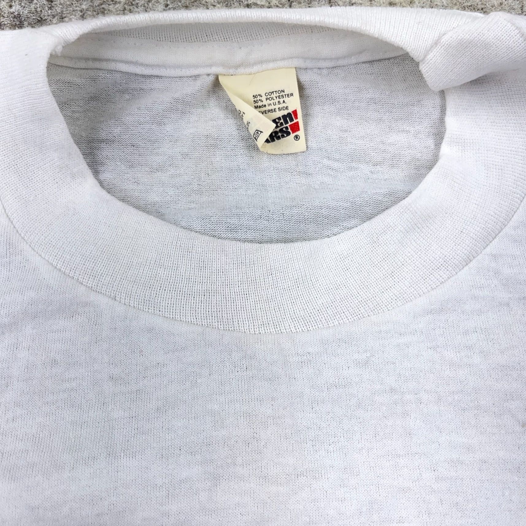 Vintage VINTAGE Screen Stars Best Shirt Men L White Graphic Print 80s 90s Hipster Retro Skull Campbell's Soup 1989 Size US L / EU 52-54 / 3 - 4 Thumbnail