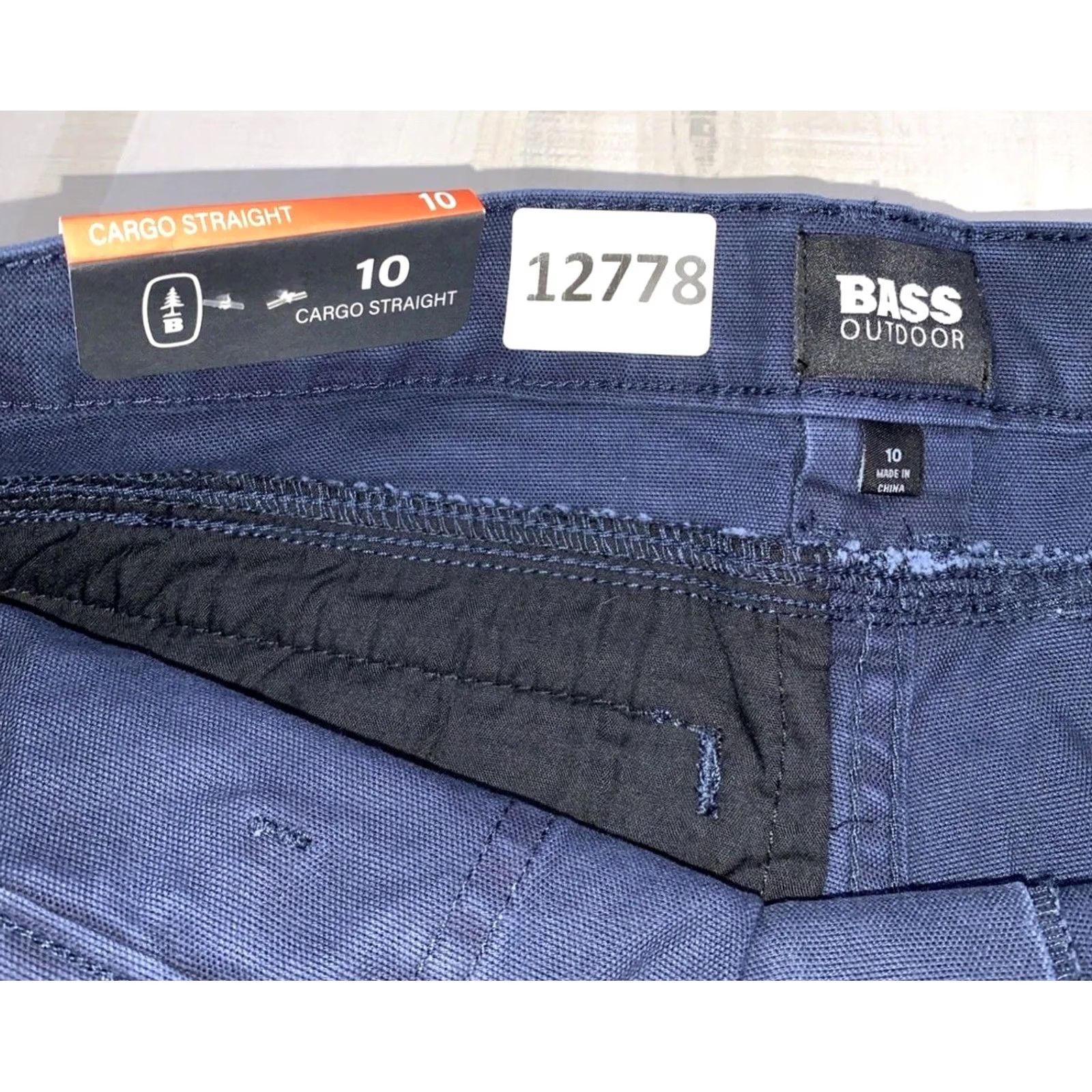 Vintage Bass Outdoor Blue Stretch Cargo Pants Women’s 10 NWT-12778 Size 32" / US 10 / IT 46 - 4 Thumbnail