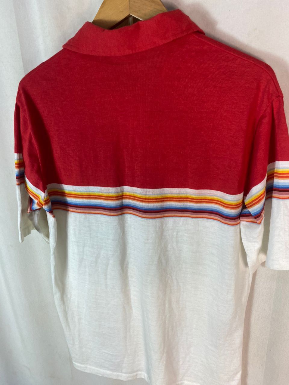Vintage Vintage pipeline rainbow stripe polo shirt Size US M / EU 48-50 / 2 - 10 Thumbnail