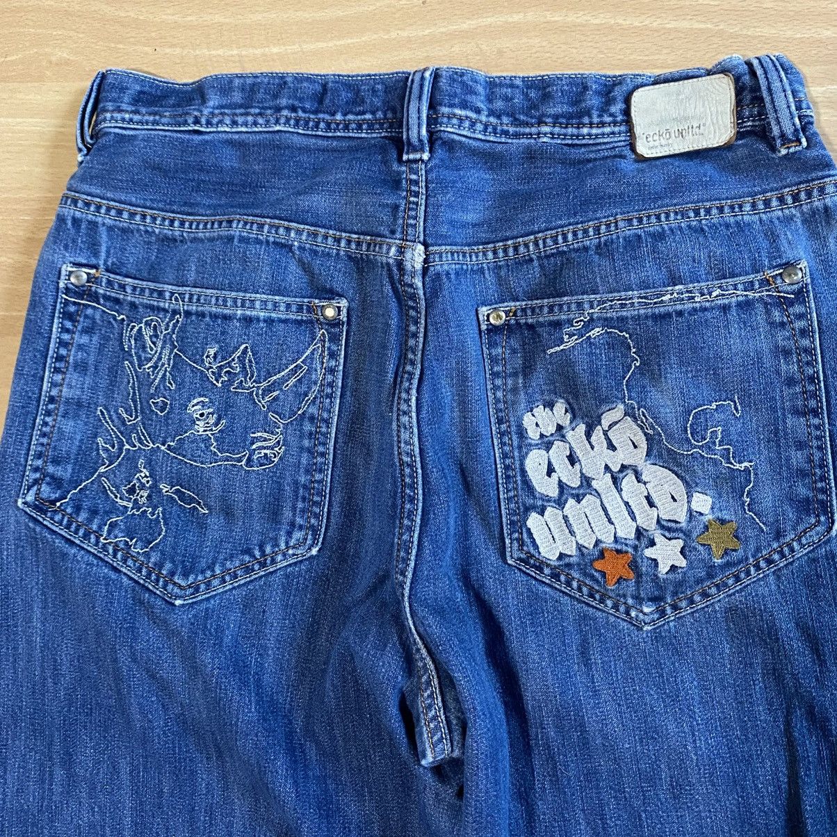 Ecko Unltd. Ecko Unltd Rhino Embroidered Baggy Jeans Size 31 Vintage Y2K Size US 31 - 3 Thumbnail