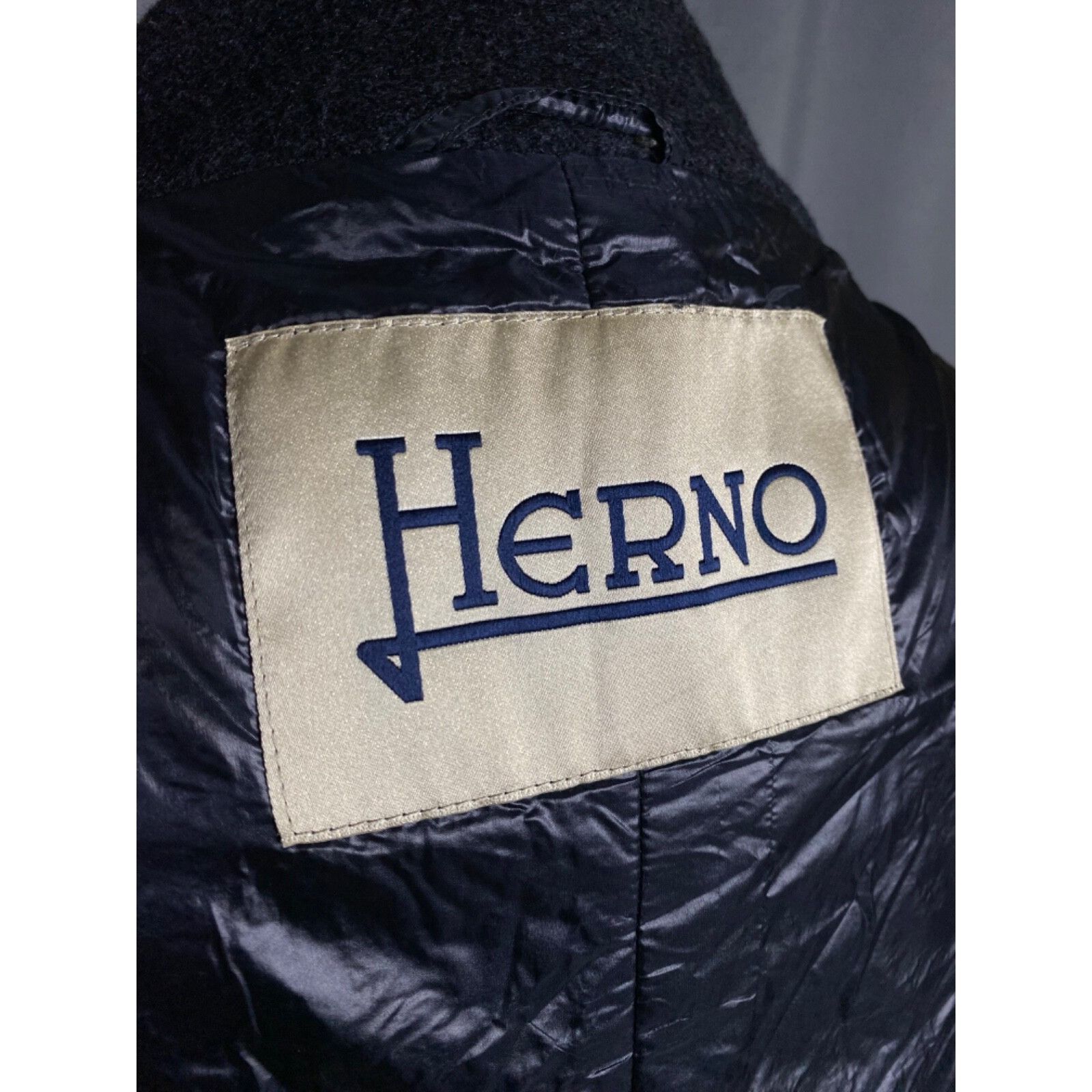 Herno Herno Women's Blue Wool Nylon Down Insulated Cape Coat Size Size L / US 10 / IT 46 - 11 Thumbnail