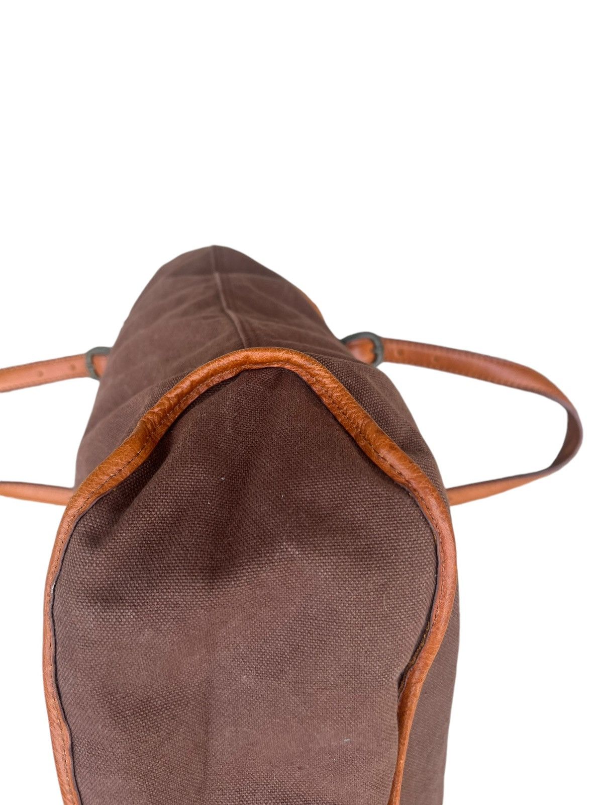 Japanese Brand × Leather Vintage Stranuovo X Ace Leather Cavas Tote Bag Size ONE SIZE - 20 Thumbnail