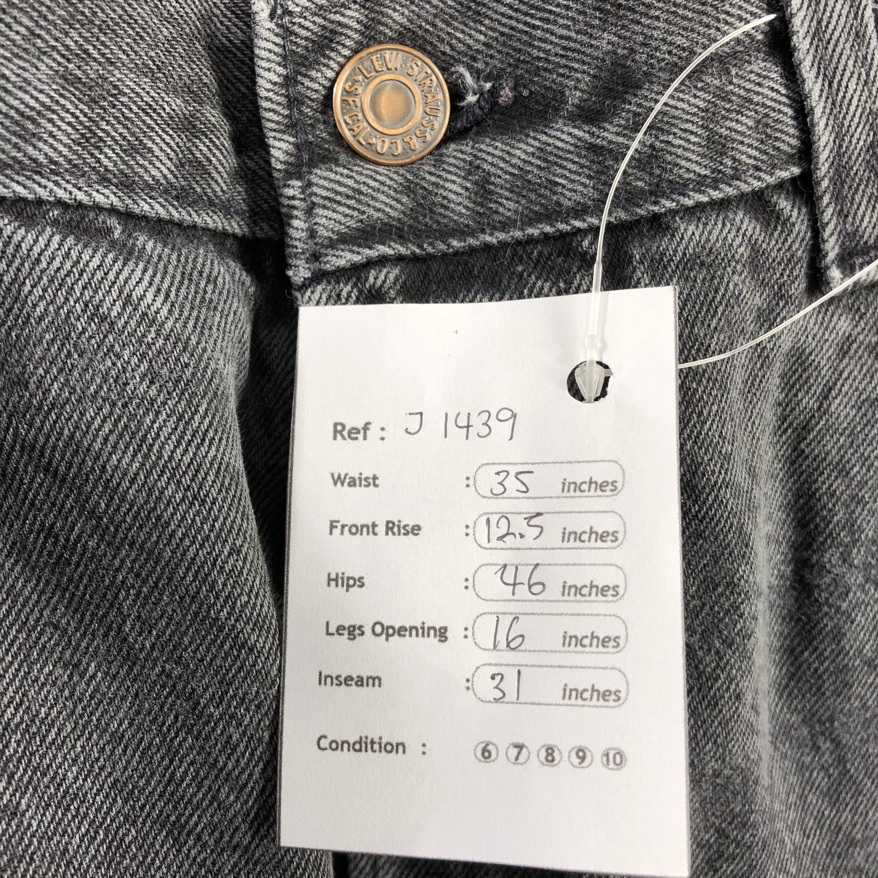 Levi's 90s Vintage Distress Levis 501 Jeans-J1439 Size US 35 - 15 Thumbnail