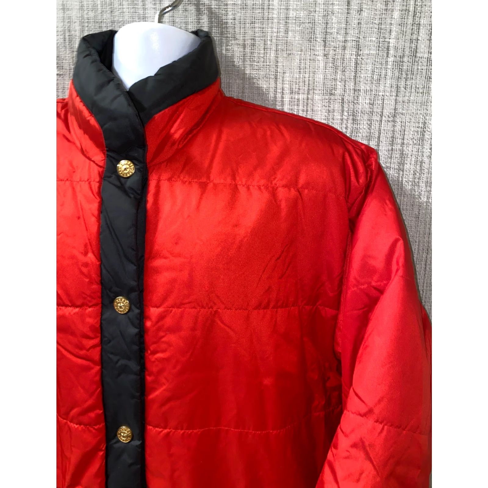 Vintage VINTAGE Mondi Sports Jacket Womens Red/Black Snap Button Front 24.5In Armpit XL Black Red Sports Womens Size XL / US 12-14 / IT 48-50 - 2 Thumbnail