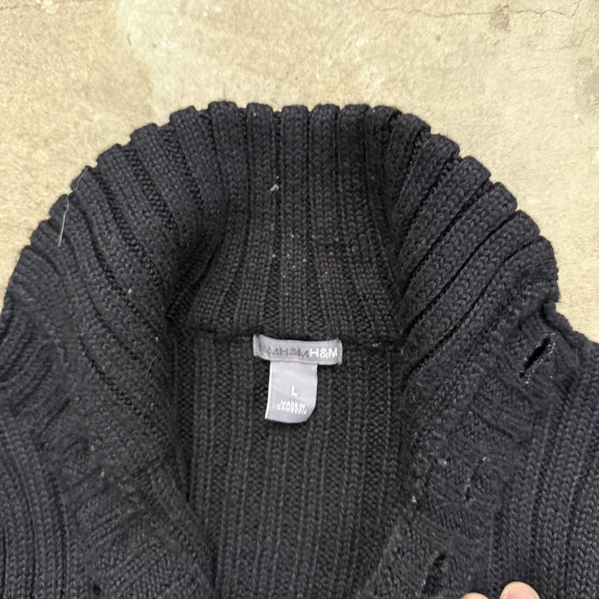 Japanese Brand 00's H&M Button Up Wool Sweater Minimalist Size US L / EU 52-54 / 3 - 4 Thumbnail