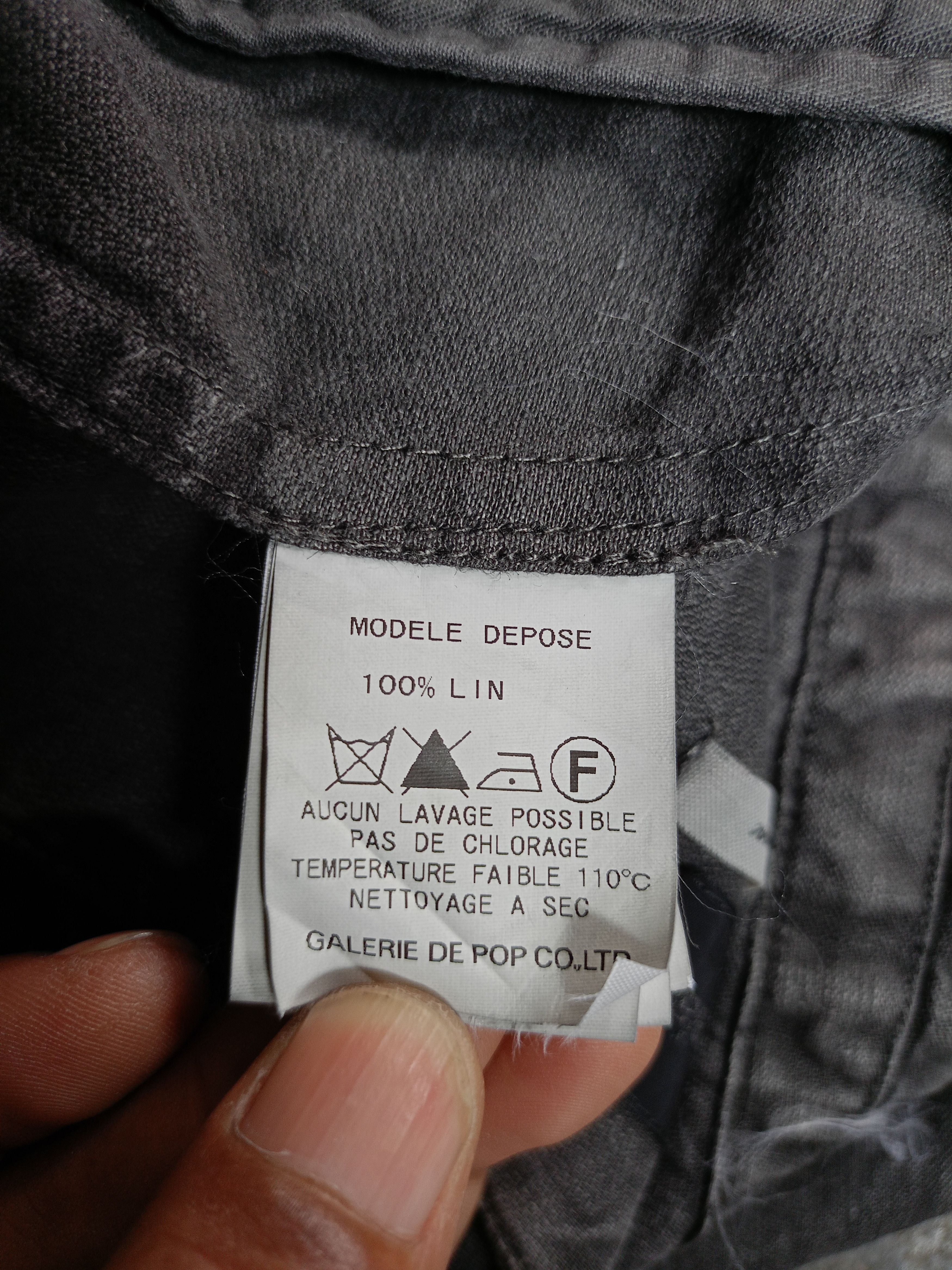 Pas de Calais Pas de Calais Gray Linen Pants Size US 31 - 9 Thumbnail