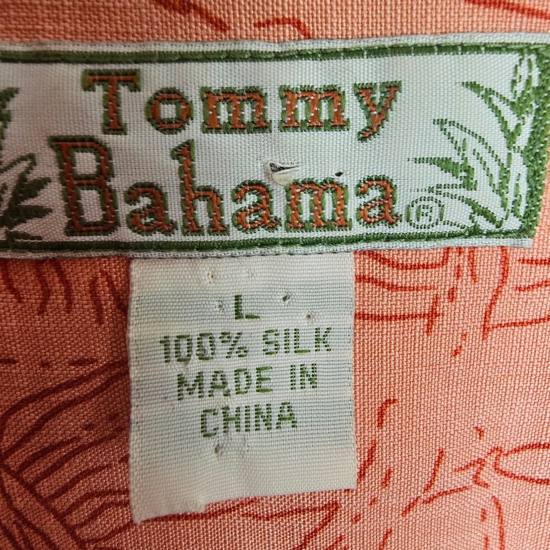 Tommy Bahama Tommy Bahama 100% Silk Hawaiian Shirt Sz L Tropical Beach Size L / US 10 / IT 46 - 6 Thumbnail