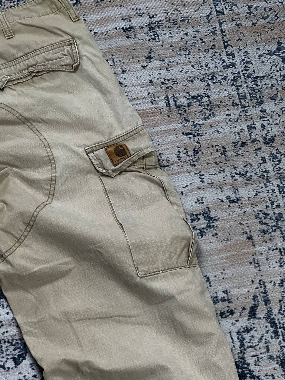 Carhartt Vintage Carhartt Cargo Beige Distressed Pants Size US 30 / EU 46 - 12 Thumbnail