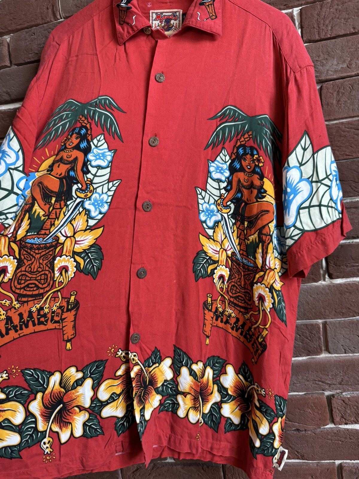 Mambo Vintage 90s MAMBO Shirt Traditional Tattoo Australia Hawaii Size US S / EU 44-46 / 1 - 4 Thumbnail