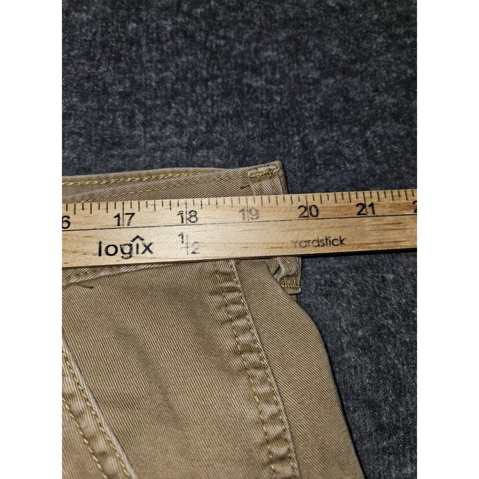 Wrangler Wrangler Cargo Pants Men's 40x32 Dark Khaki Casual Workwear Western Pants Cargo Pocket Beige Size 40 Regular Inseam 30 Men's Wrangler Size US 40 / EU 56 - 4 Thumbnail