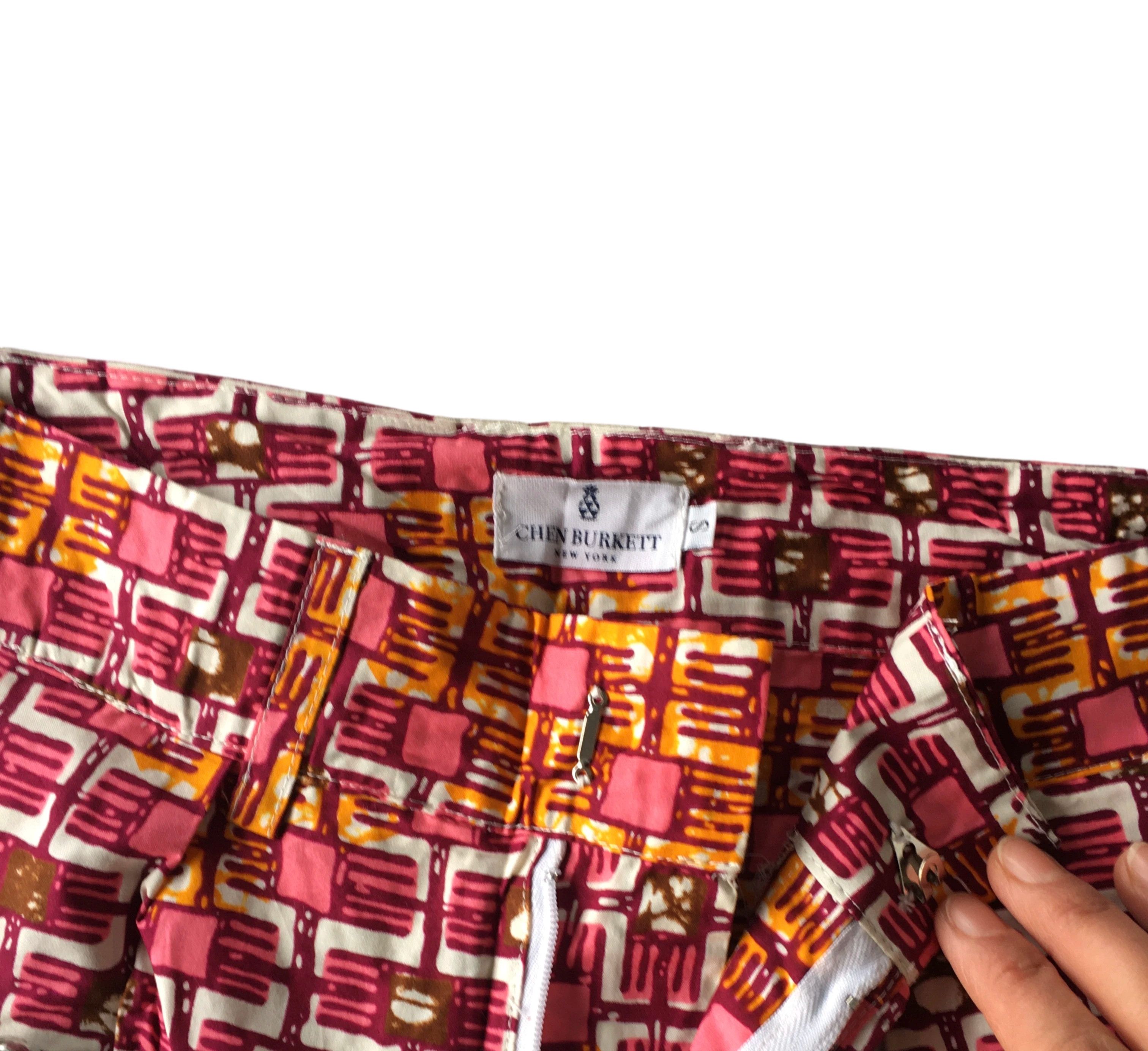 Other Women's African Wax Print Pants Wide Leg Pants Trousers Size 30" / US 8 / IT 44 - 2 Thumbnail