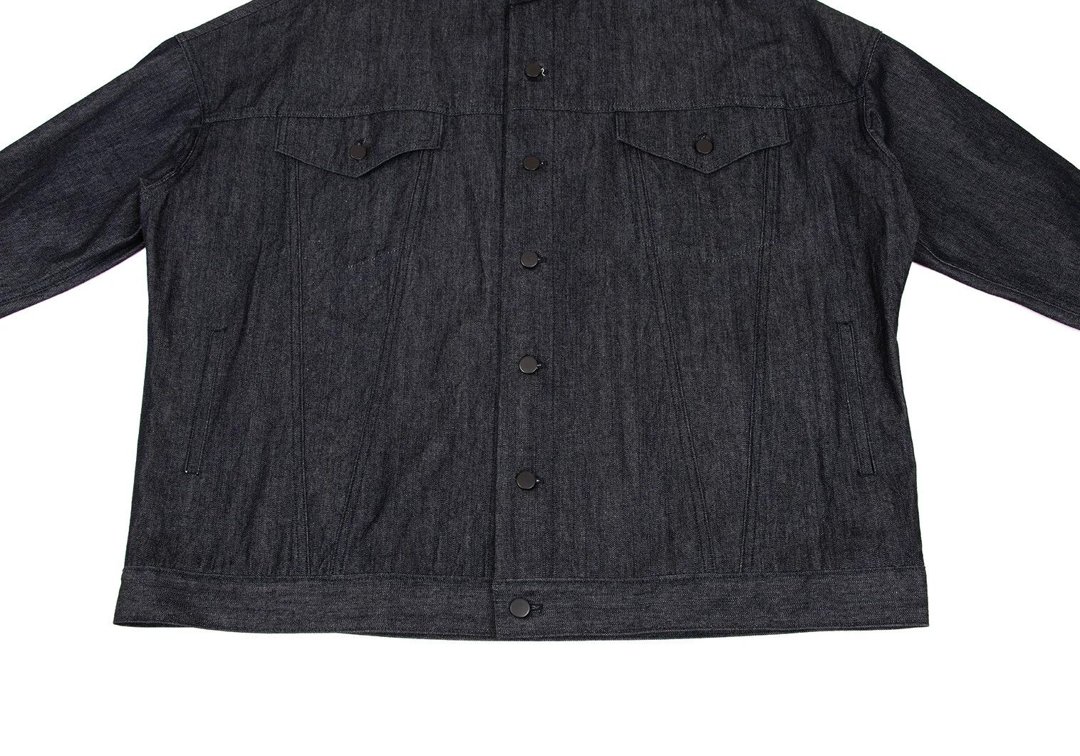 Yohji Yamamoto Yohji Yamamoto Cotton Wide Silhouette Denim Jacket Size US S / EU 44-46 / 1 - 9 Thumbnail