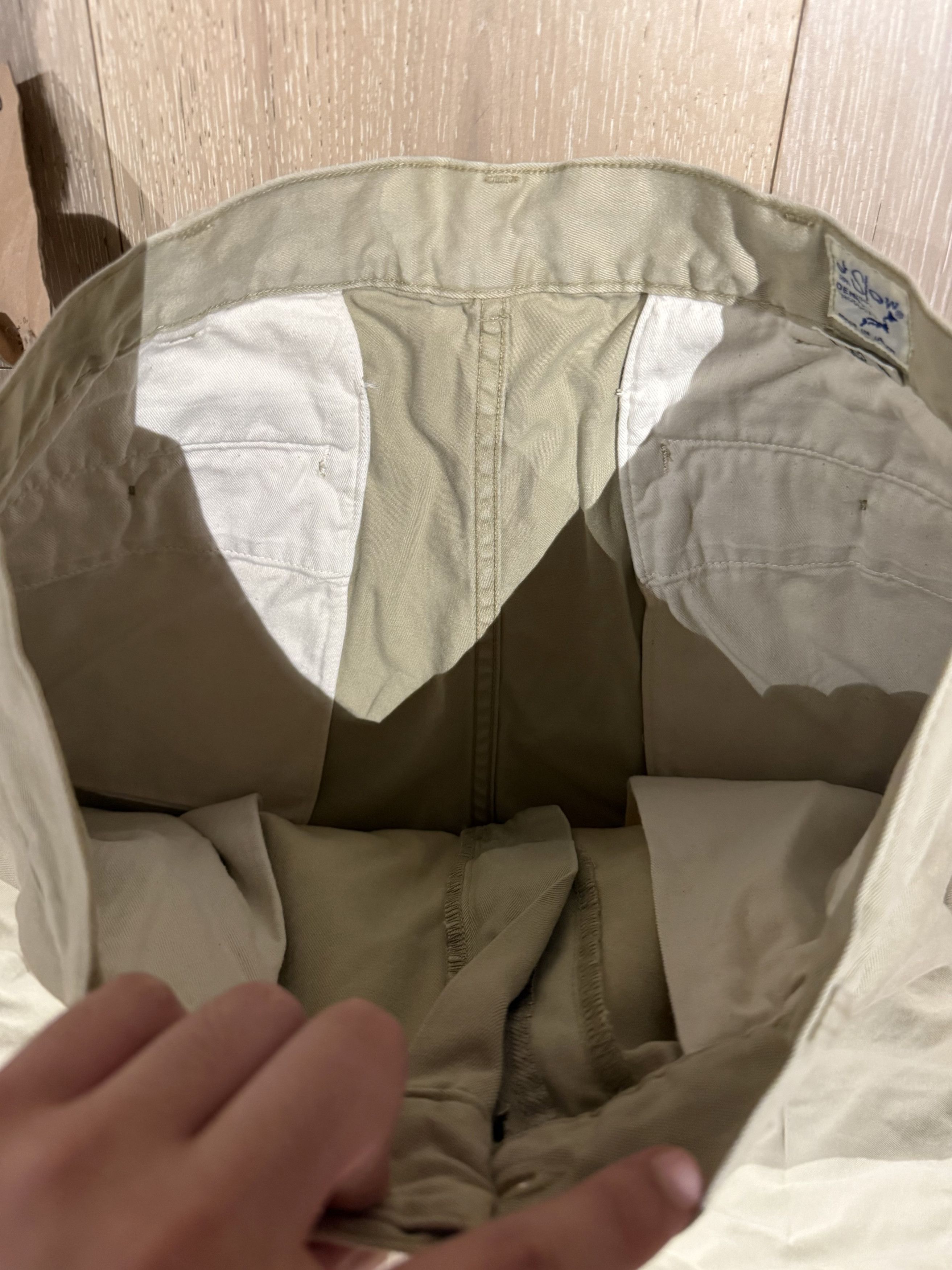 Orslow 💚 Orslow Two Tuck Wide Trousers Khaki Size 3 NEW Size US 33 - 9 Thumbnail