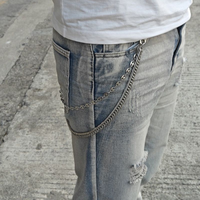 Japanese Brand × Jewelry Minimalist Stainless Steel Pants Chain Silver Size ONE SIZE - 2 Thumbnail