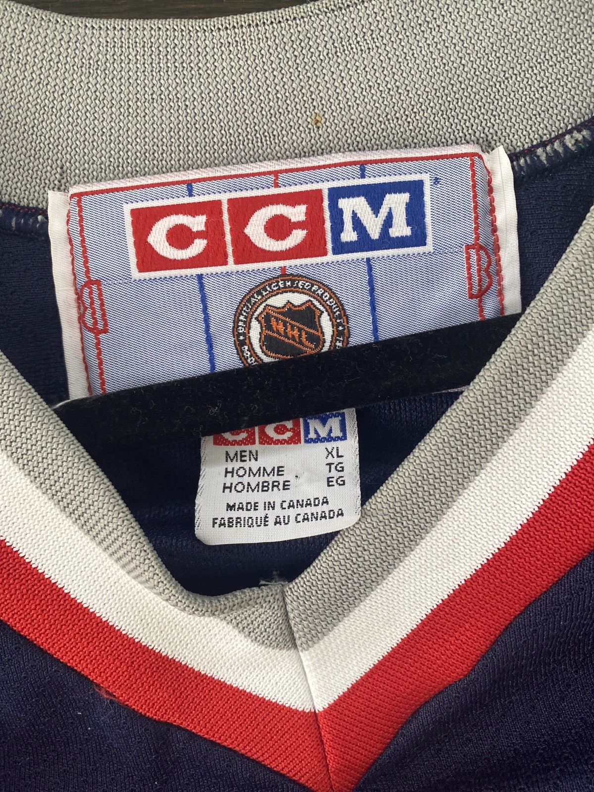 Ccm New York Rangers Vintage Hockey Jersey Size US XL / EU 56 / 4 - 3 Thumbnail