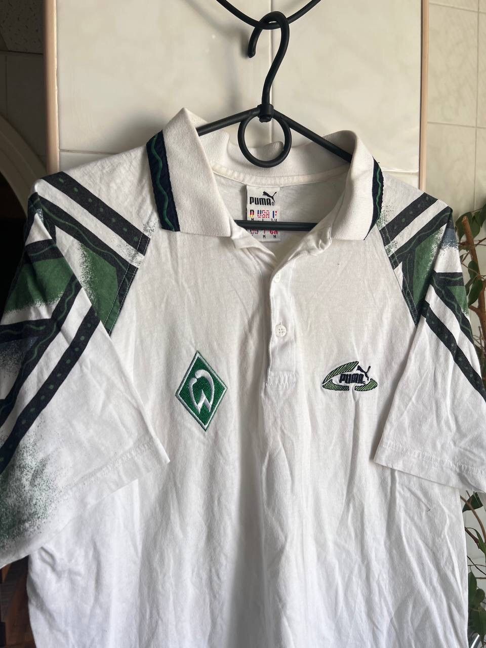 Puma × Vintage Vintage Jersey Puma SV Werder Bremen Polo Shirt 1990's Size US L / EU 52-54 / 3 - 2 Thumbnail