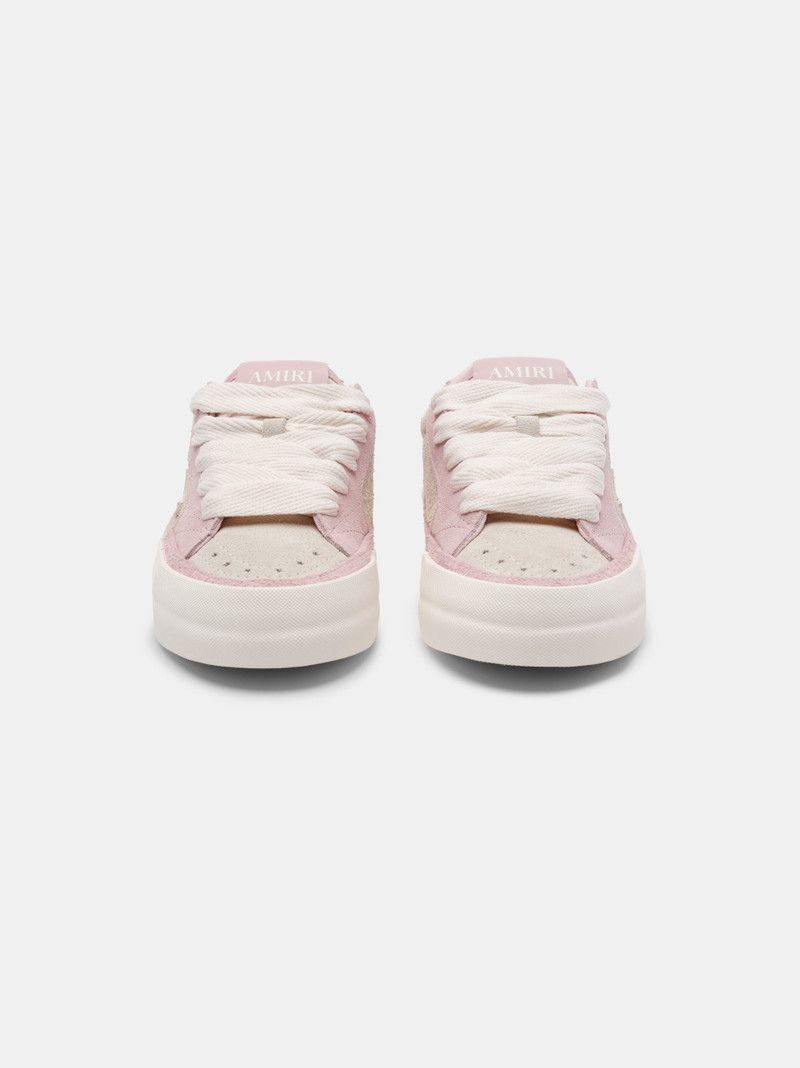 Amiri o1orln1125 Sunset Skate Low-Top Sneakers in Pink/White Size US 9 / IT 39 - 3 Thumbnail