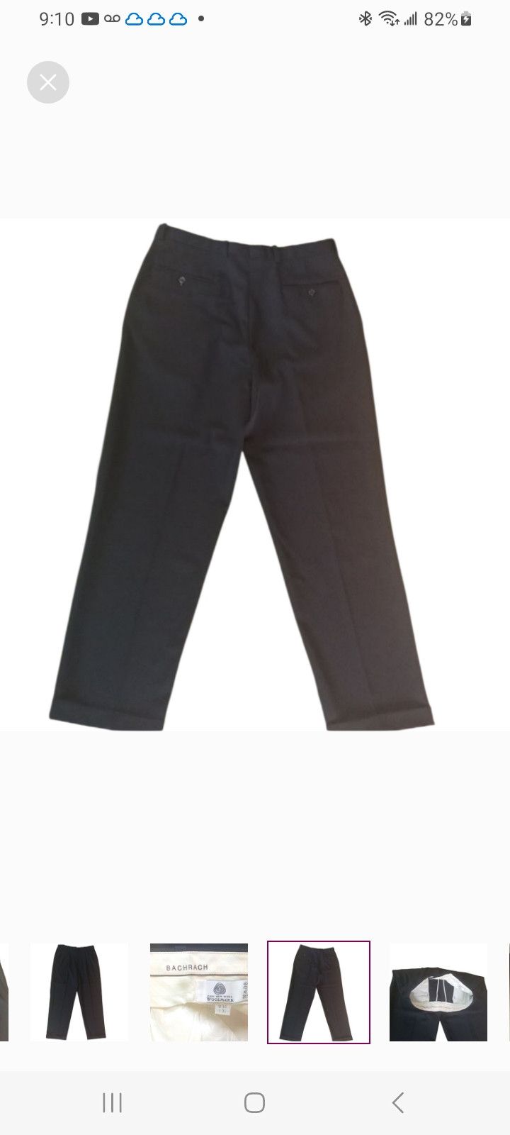 Bachrach Vintage BACHRACH Pure Wool Pants Size US 34 / EU 50 - 7 Thumbnail
