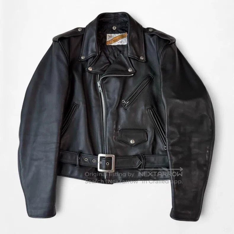 Schott Schott Cable-stayed leather jacket | Grailed