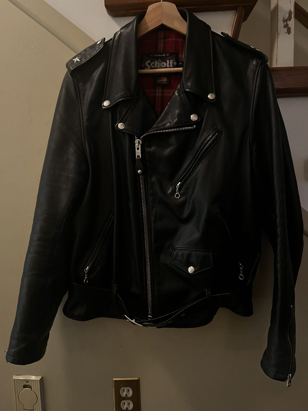 Schott Schott PER90 90th Anniversary Perfecto Leather Jacket Size S Grailed