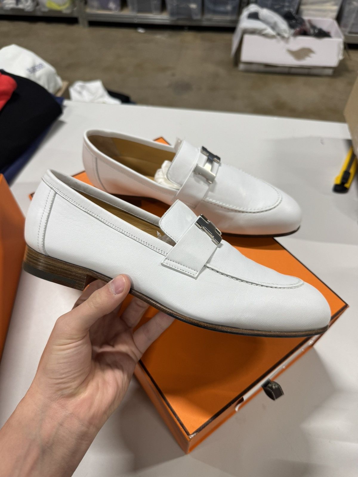 Hermes Hermes Paris Leather Loafer NEW 1400$ Size US 7.5 / EU 40-41 - 3 Thumbnail